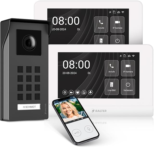 Balter ENTRI M Aufputz-Videosprechanlage mit zwei Monitoren