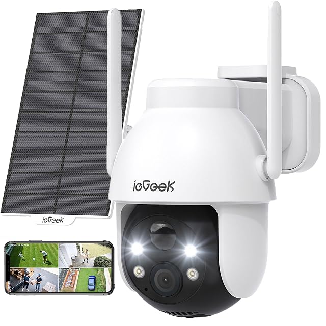 ieGeek ZY-C2 Solar-Schwenk-Neige-Kamera