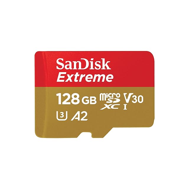 SanDisk Extreme microSDXC-Karte mit 128 GB und Adapter