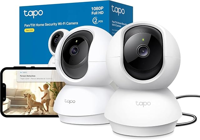 Tapo C200P2 Doppelpack, zwei Innen-Schwenk-Neige-Kameras