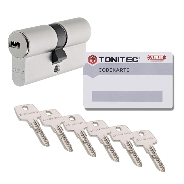 ToniTec TEC440 Profilzylinder in eloxierter Ausführung