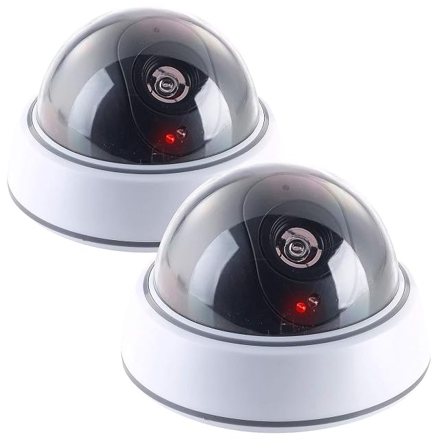 VisorTech Paar Dome-Kamera-Attrappen